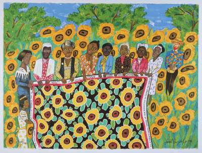 faith-ringgold the-sunflower-quilting-bee-at-arles_1996_aware_women-artists_artistes-femmes__1_