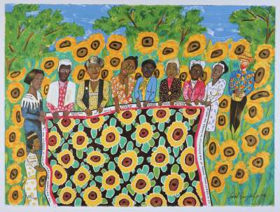 faith-ringgold the-sunflower-quilting-bee-at-arles_1996_aware_women-artists_artistes-femmes__1_